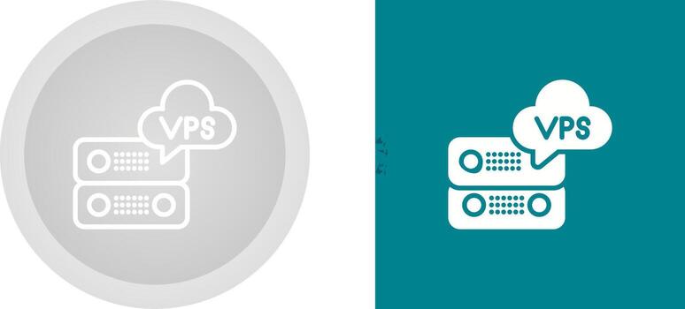 VPS Hosting Vector Icon