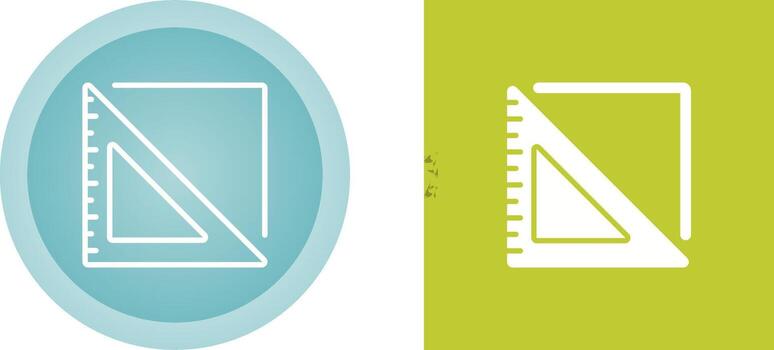 icono de vector de regla triangular