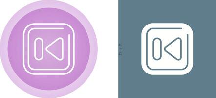 Previous Track Square Vector Icon