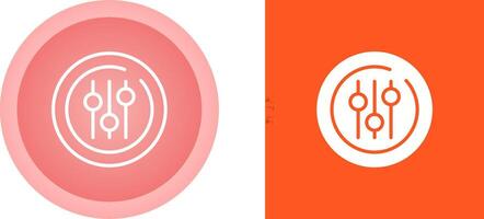 Audio Equalizer Circle Vector Icon