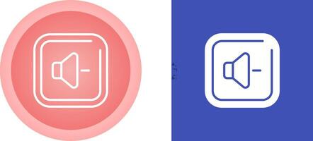 Volume Down Square Vector Icon