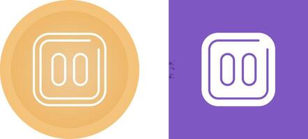 Pause Sqaure Vector Icon