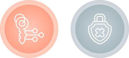 Unique Two Icons Set vector