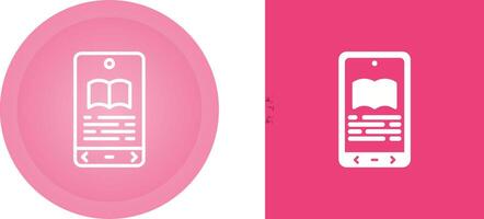 E book Reader Vector Icon