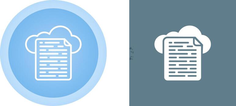 icono de vector de datos de nube