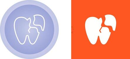 Broken Tooth Vector Icon