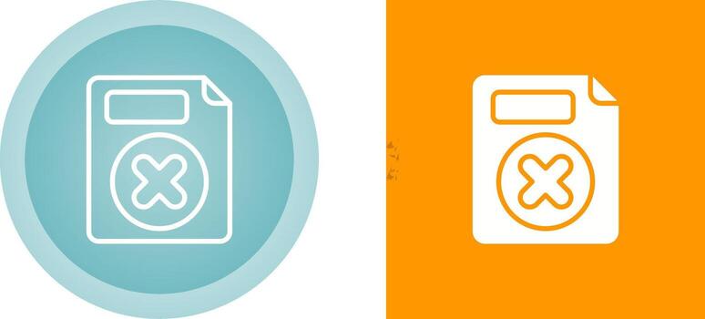 Eliminar botón vector icono