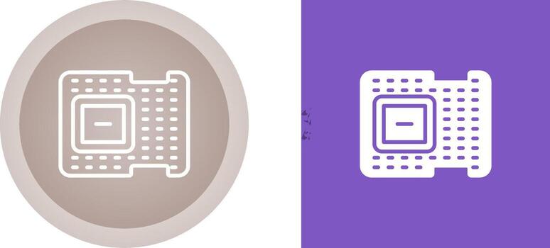 icono de vector de procesador