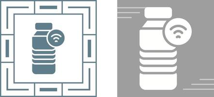 aptitud inteligente agua botella vector icono