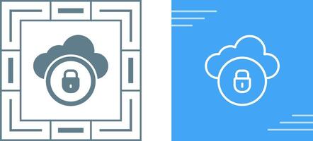 Cloud Security Vector Icon