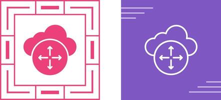 Cloud Scaling Vector Icon