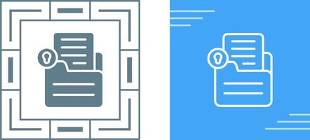 Document Lock Vector Icon
