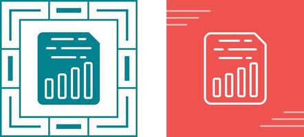 Document Insert Chart Vector Icon