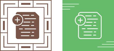 Document Insert Icon Vector Icon