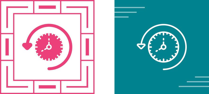 Time Past Vector Icon