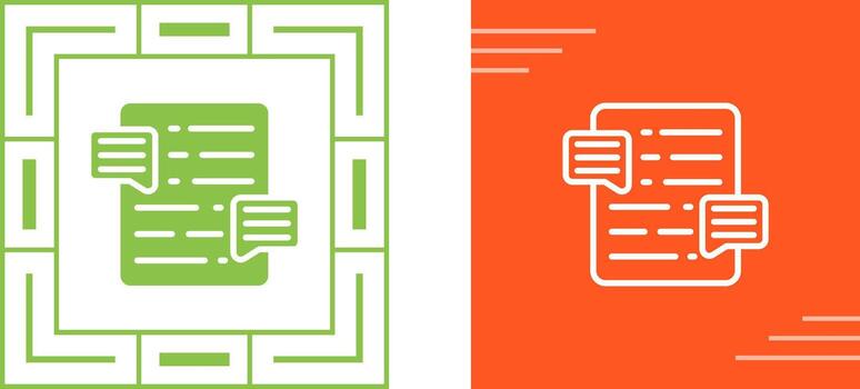 Document Commenting Vector Icon