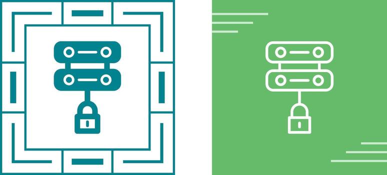 Server Security Vector Icon