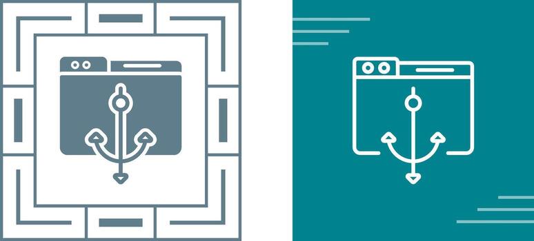 sitio web constructor vector icono