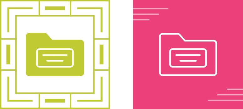 icono de vector de carpeta de archivo