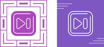 Next Track Square Vector Icon
