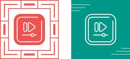 Video Fast Square Triangle Vector Icon