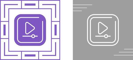 Video Play Square Vector Icon