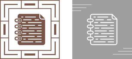 Note Page Vector Icon