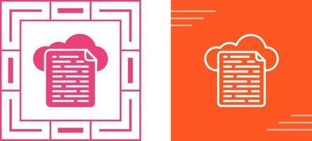 Cloud Data Vector Icon