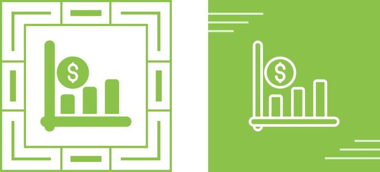 icono de vector de gráfico