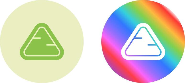 icono de vector de triángulo