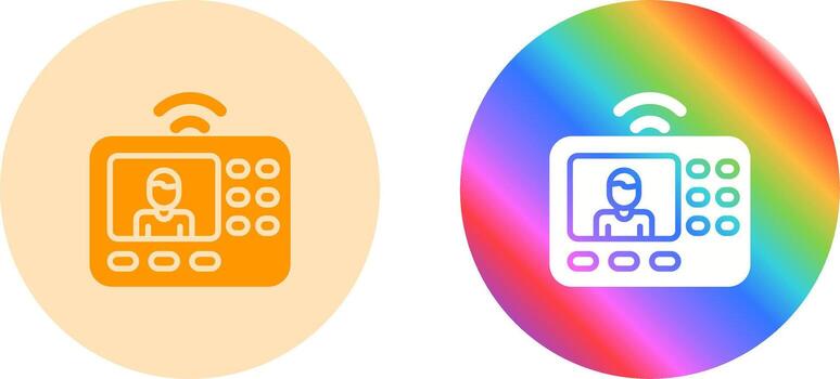 intercomunicador sistema vector icono