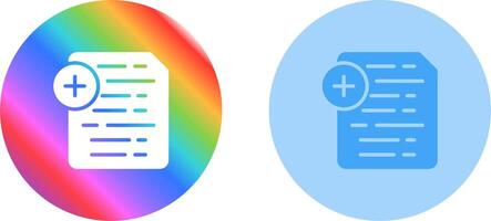 Document Insert Icon Vector Icon
