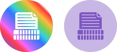 Document Insert Table Vector Icon