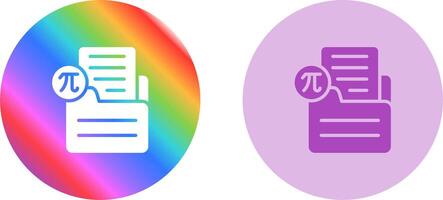 Document Insert Formula Vector Icon