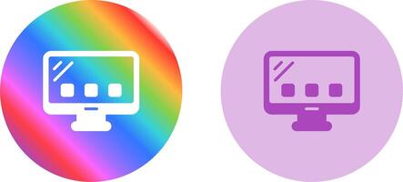 Desktop Computer Vector Icon