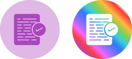 Document Approval Vector Icon