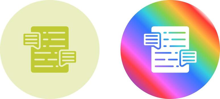 Document Commenting Vector Icon