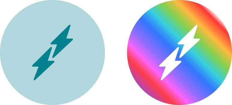 icono de vector de rayo