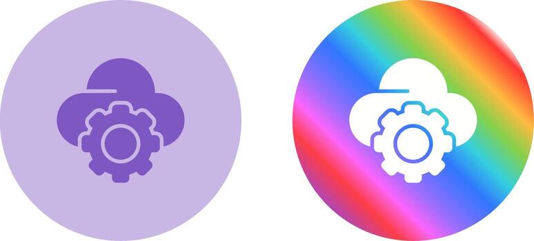 icono de vector de nube