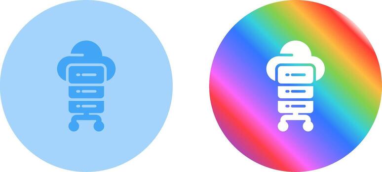 icono de vector de computación en la nube