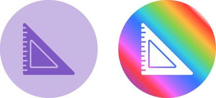 Triangular Ruler Vector Icon