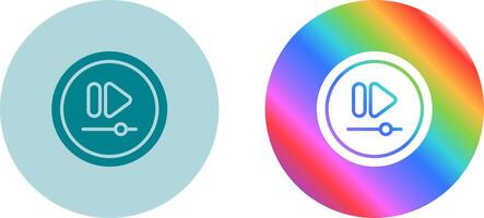 Video Fast Forward Button Vector Icon