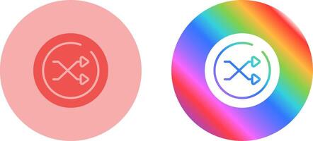 Shuffle Circle Vector Icon