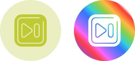 Next Track Square Vector Icon
