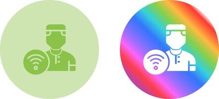 Wifi User Vector Icon