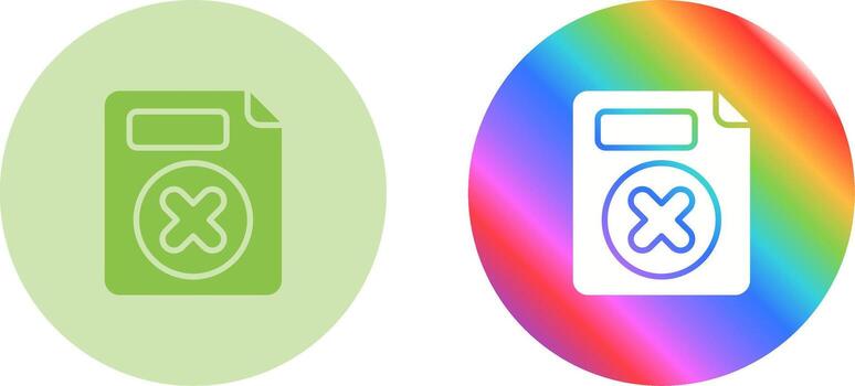 Eliminar botón vector icono