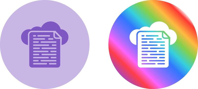 Cloud Data Vector Icon