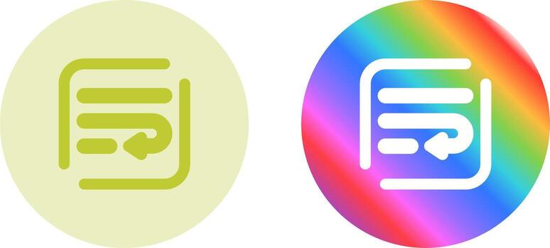 Wrap Vector Icon