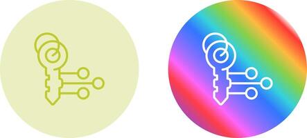 Unique Two Icons Set vector