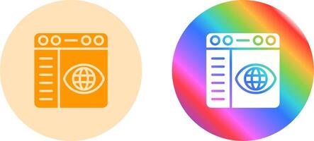 Browser Settings Vector Icon